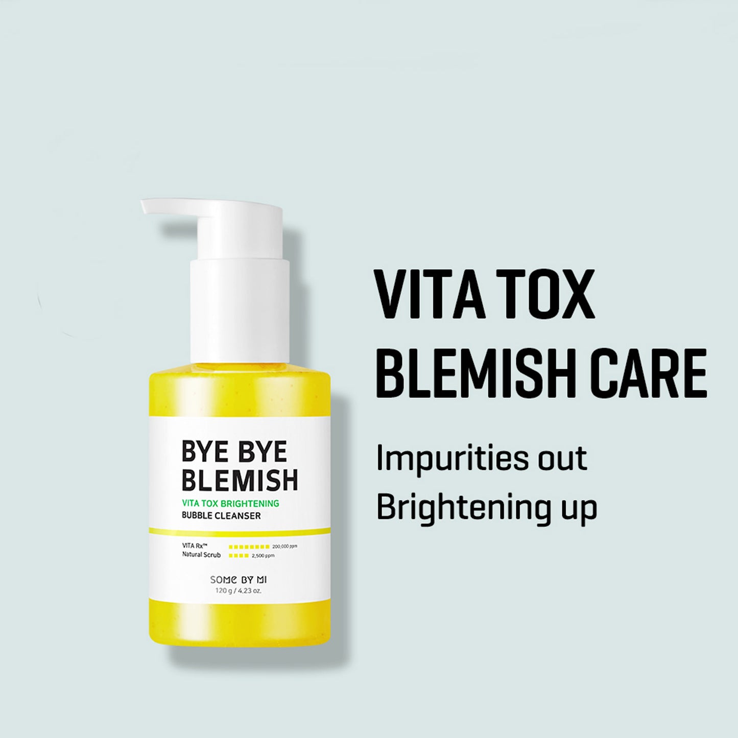 [SOMEBYMI] Bye Bye Blemish Vita Tox Brightening Bubble Cleanser 120ml