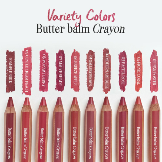 [CLIO] Butter Balm Crayon Set (10 Colors)