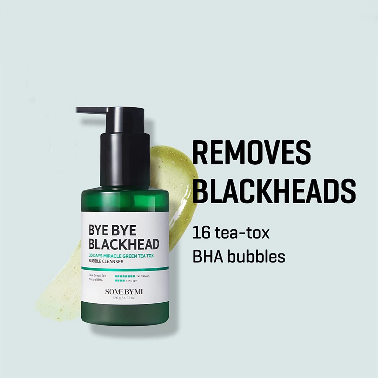 [Bye Bye Blackhead 30 Days Miracle Green Tea Tox Bubble Cleanser