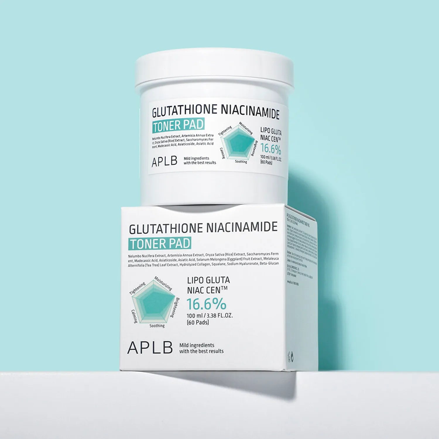 [APLB] Glutathione Niacinamide Toner Pad (60 pads)
