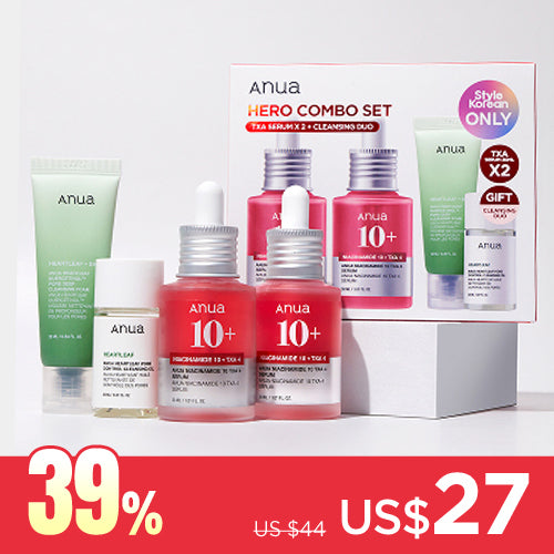 *Special Price* Exclusive Set [Anua] TXA Serum Hero Combo Set (Free Gift : Mini Cleansing Foam & Oil)