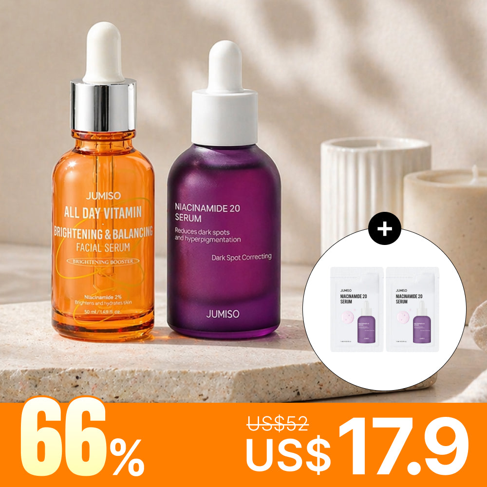 *Special Price* [Jumiso] Brightening Serum Duo: Niacinamide20 Serum 40ml + All Day Vitamin Serum 50ml