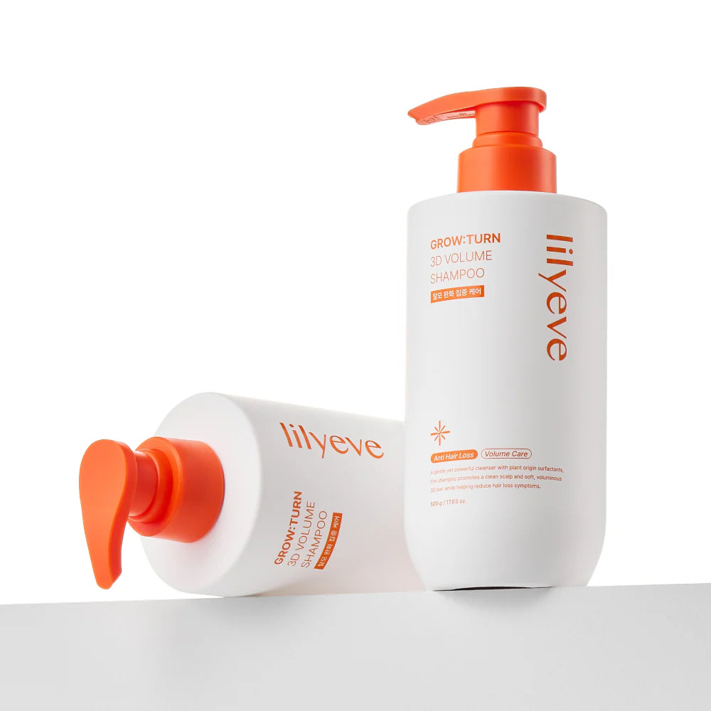 MOIDA SET [lilyeve] Grow:Turn Volume Boosting Set (Shampoo 500ml & Brush Ampoule)