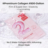 [numbuzin] No.2 Water Collagen 65% Voluming Sheet Mask (4ea)