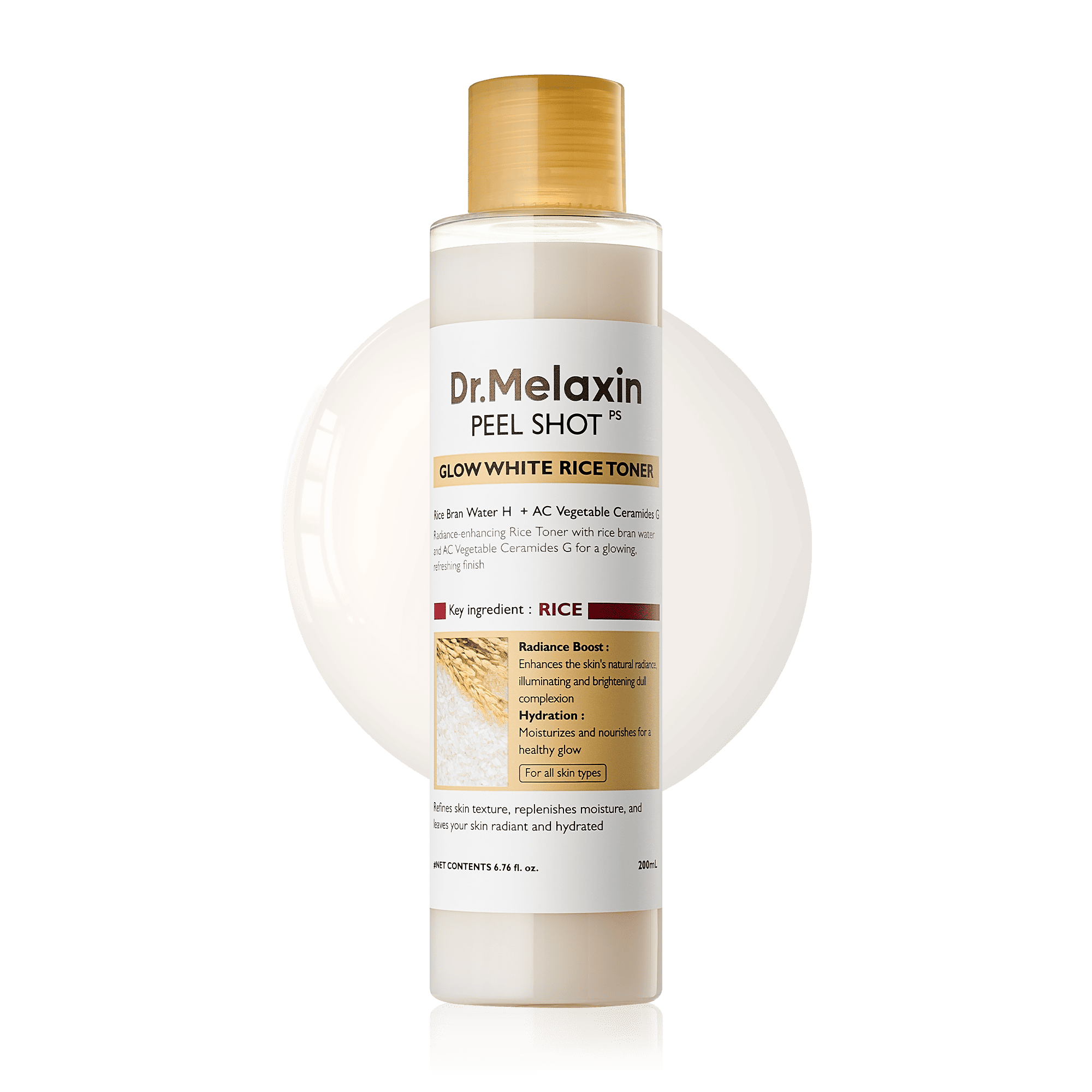[Dr.Melaxin] Peel Shot Glow White Rice Toner 200ml