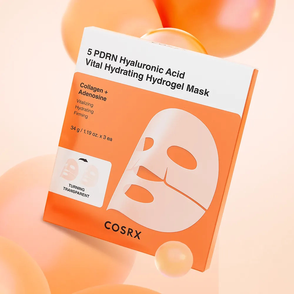 [COSRX] 5 PDRN Hyaluronic Acid Vital Hydrating Hydrogel Mask (3ea)