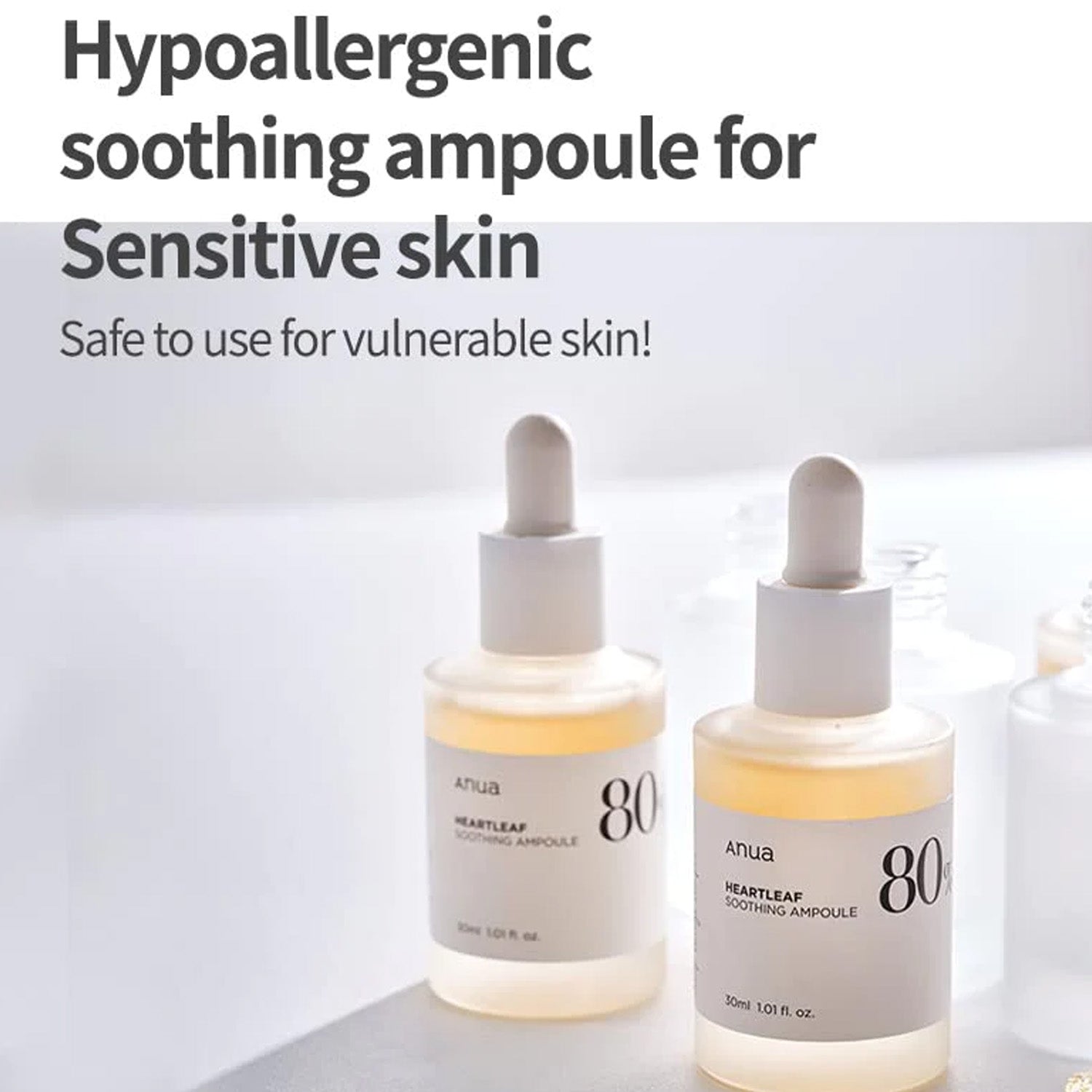 [Anua] Heartleaf 80% Soothing Ampoule 30ml