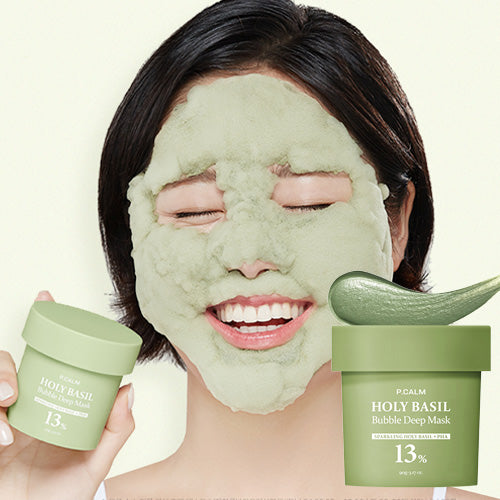 [P.CALM] Holy Basil Bubble Deep Mask 90ml
