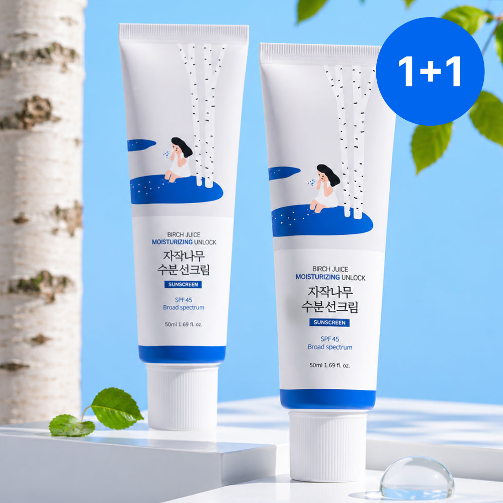 2EA [ROUND LAB] Birch Moisturizing Sunscreen UVLock SPF 45+ 50ml *Special Price*