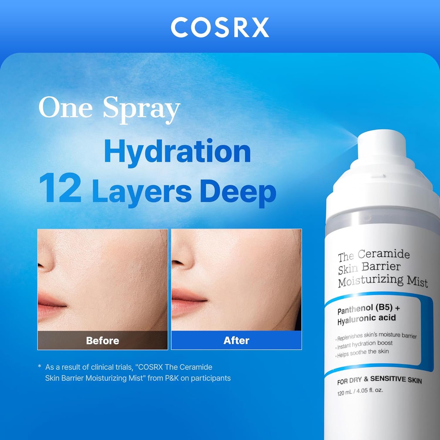 [COSRX] The Ceramide Skin Barrier Moisturizing Mist 120ml