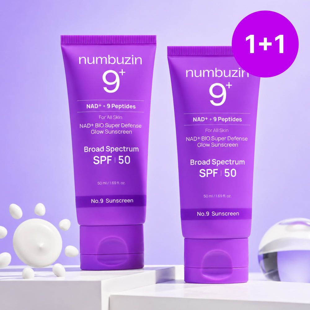 *Special Price* 1+1 BOGO [Numbuzin] No.9 NAD+ BIO Super Defense Glow Sunscreen 50ml
