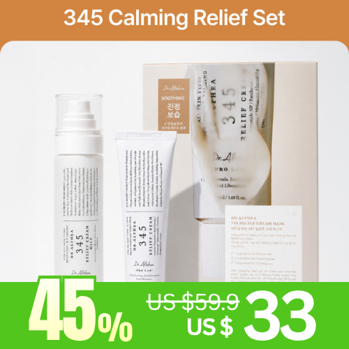 *Special Price* MOIDA SET [Dr. Althea] 345 All- in-one Calming Care Set (345 Cream + Mist + Mask)