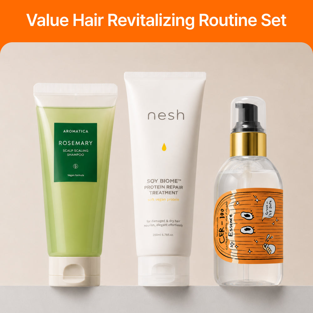 MOIDA SET [MOIDA] Value Hair Revitalizing Routine Set (Shampoo + Treatment + Oil)