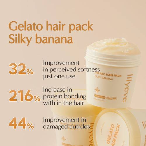 [lilyeve] Repair:Turn Gelato Hair Pack 200ml #Silky Banana