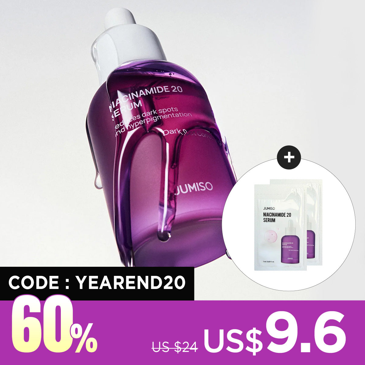[Jumiso] Niacinamide 20 Serum 40ml + Free Gift