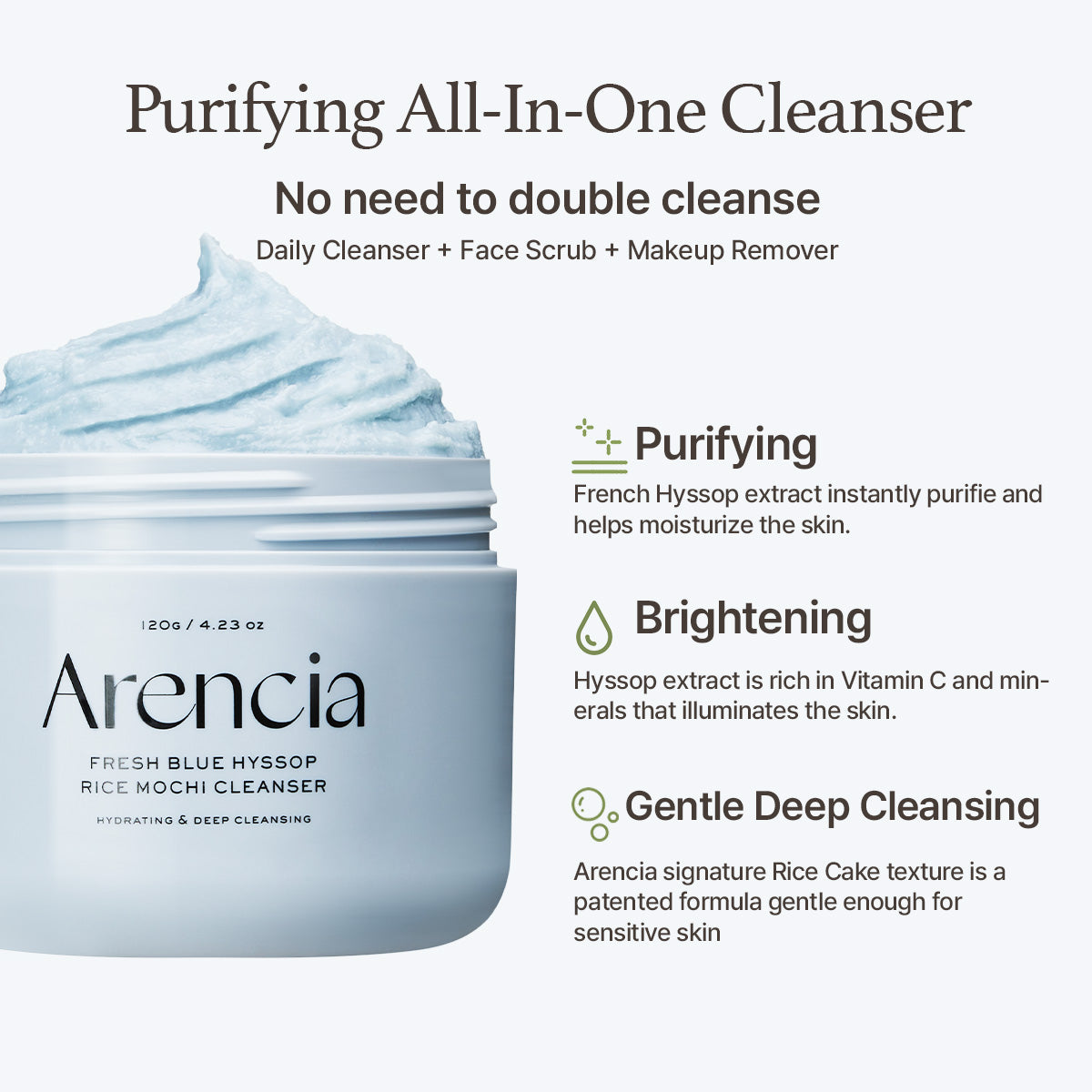 [Arencia] Blue Hyssop Cleanser 120ml