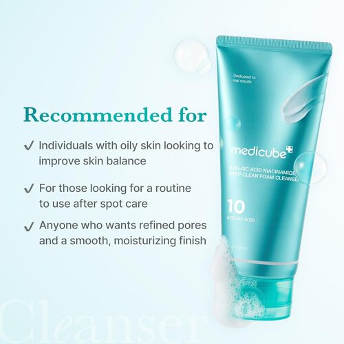 [Medicube] Azelaic Acid Niacinamide Deep Clean Foam Cleanser 120ml