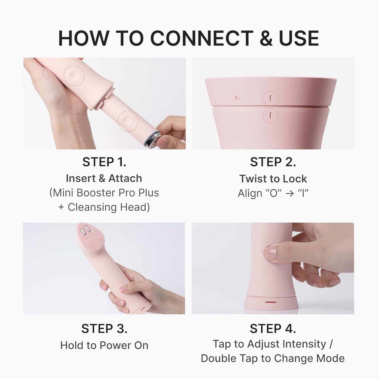 MOIDA SET [MEDICUBE] Glow Cleansing Set #Pink (AGE-R Booster Pro Mini Plus + AGE-R Booster Cleanser + PDRN Pink Niacinamide Whip Cleanser) *Special Price*