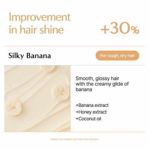 [lilyeve] Repair:Turn Gelato Hair Pack 200ml #Silky Banana