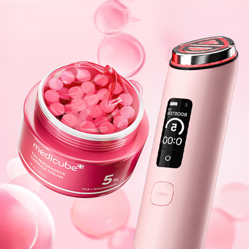 MOIDA SET [MEDICUBE] Radiant Skincare Set (AGE-R Booster Pro X2 + TXA Capsule Cream) *Special Price*