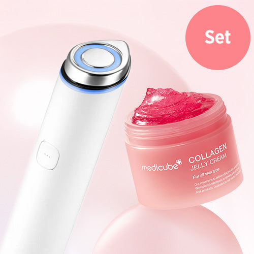 *SPECIAL PRICE* [MEDICUBE] *mini* Booster Pro+Collagen Jelly Cream WHITE SET