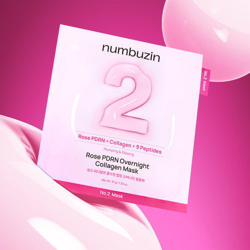[Numbuzin] No.2 Rose PDRN Overnight Collagen Mask (4ea)