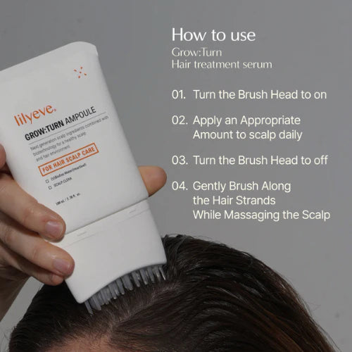 MOIDA SET [lilyeve] Grow:Turn Volume Boosting Set (Shampoo 500ml & Brush Ampoule) *Special Price*