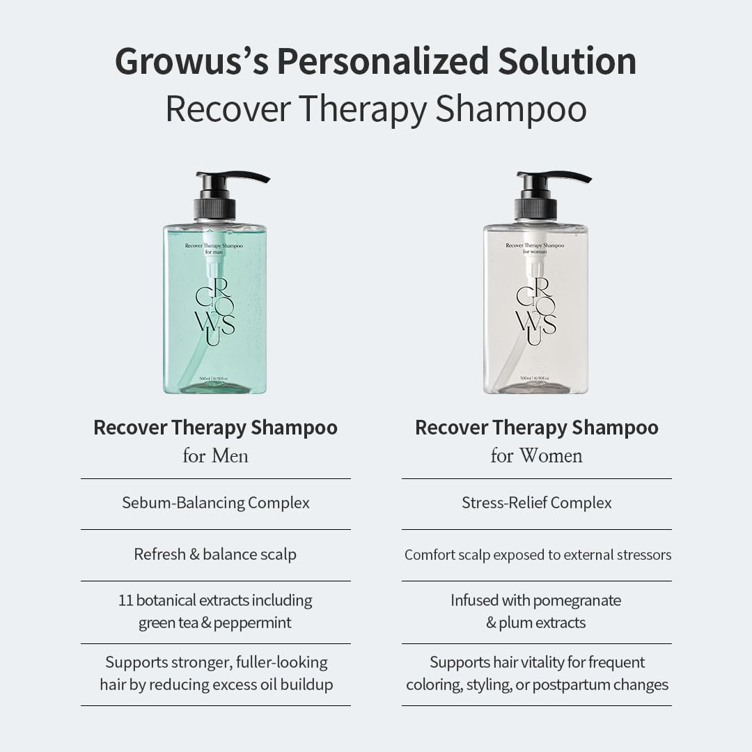 [GROWUS] Recover Therapy Shampoo for Man 500ml