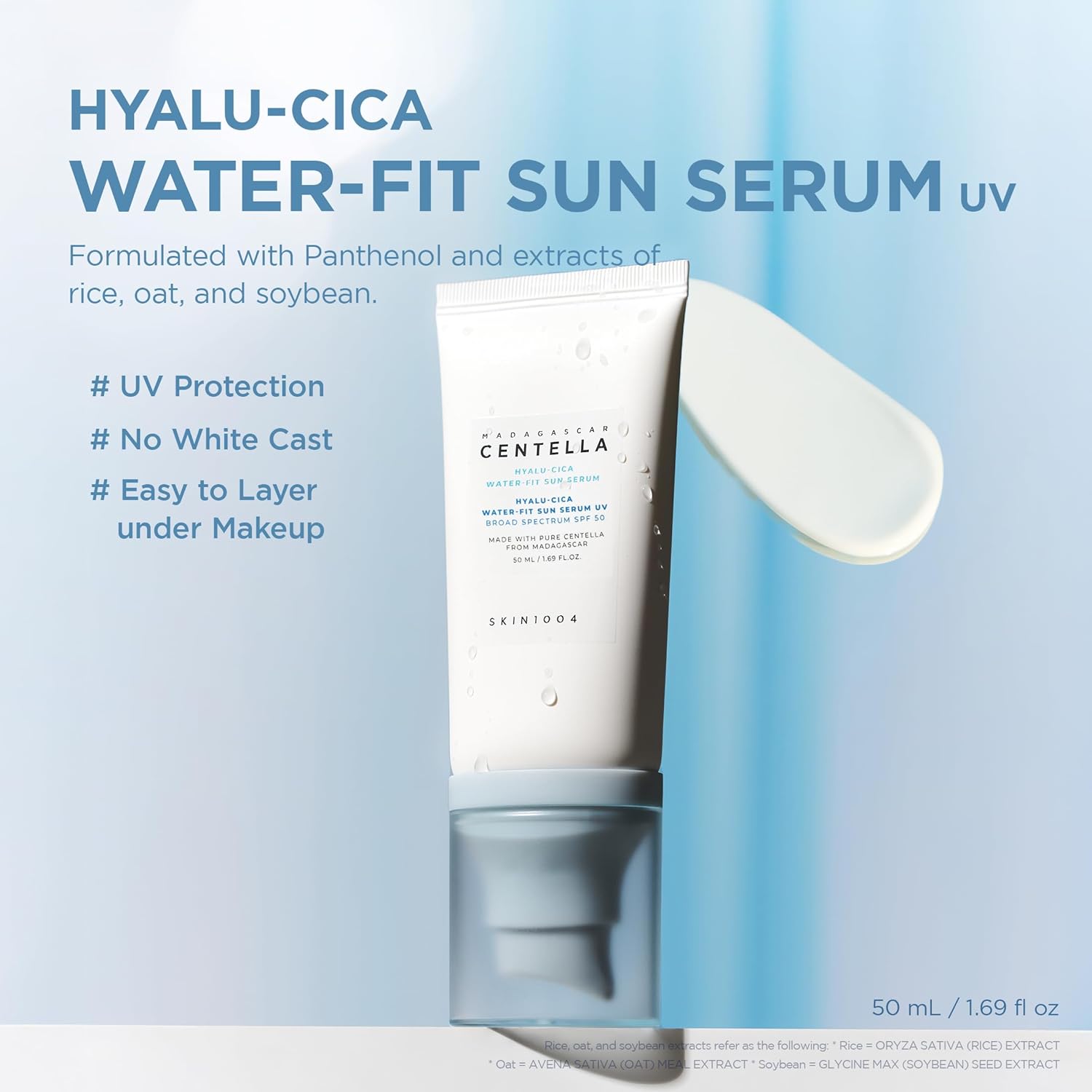 [SKIN1004] Madagascar Centella Hyalu-Cica Water-Fit Sun Serum UV 50ml
