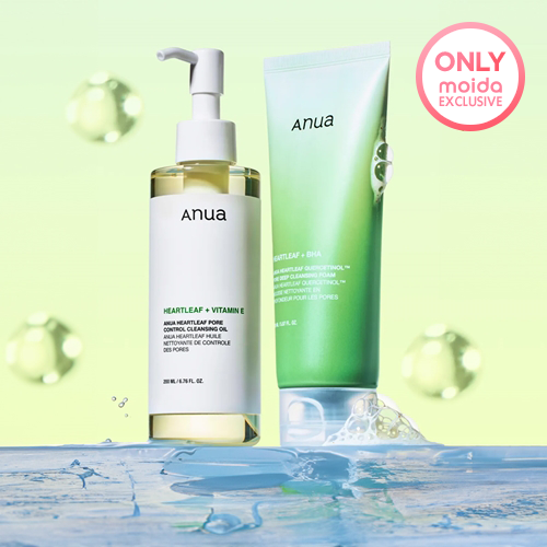 *Special Price* MOIDA SET [Anua] Heartleaf Pore Purifying Duo (Oil & Foam)