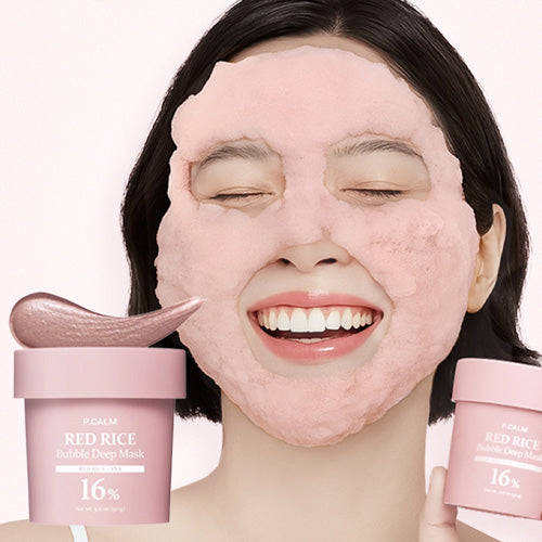 [P.CALM] Red Rice Bubble Deep Mask 90ml