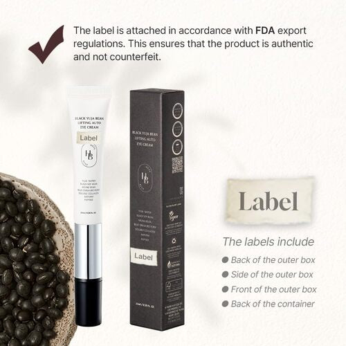 [HEVEBLUE] Black Yuja Bean Lifting Eye Cream 15ml