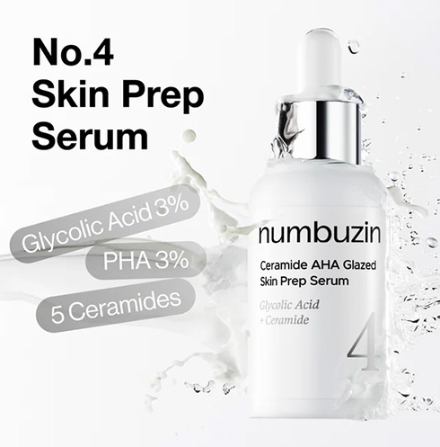 [Numbuzin] No.4 Ceramide AHA Glazed Skin Prep Serum 30ml