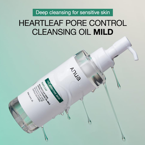 [Anua] Heartleaf Quercetinol Pore Deep Cleansing Foam & Mild Oil Set