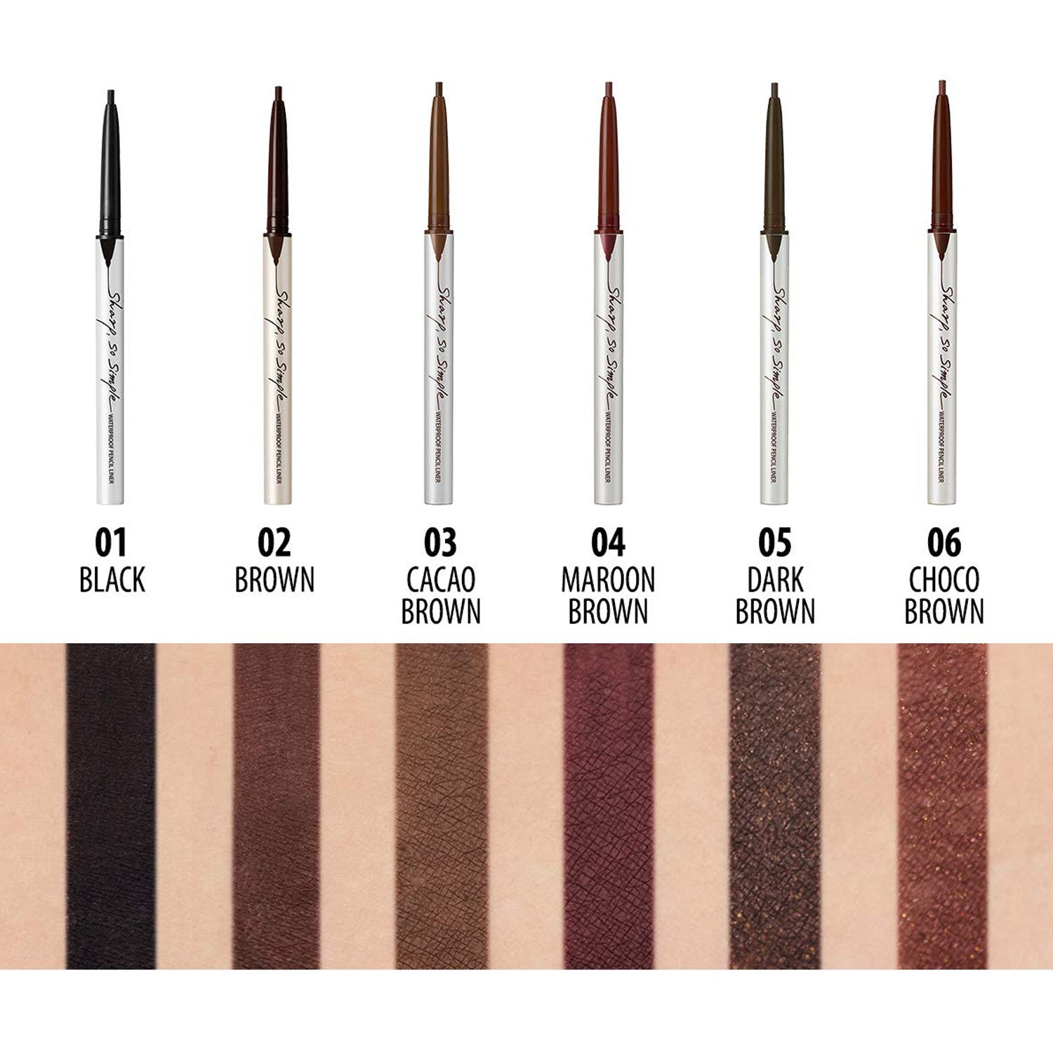 [CLIO] Sharp So Simple Waterproof Pencil Liner (4 colors)