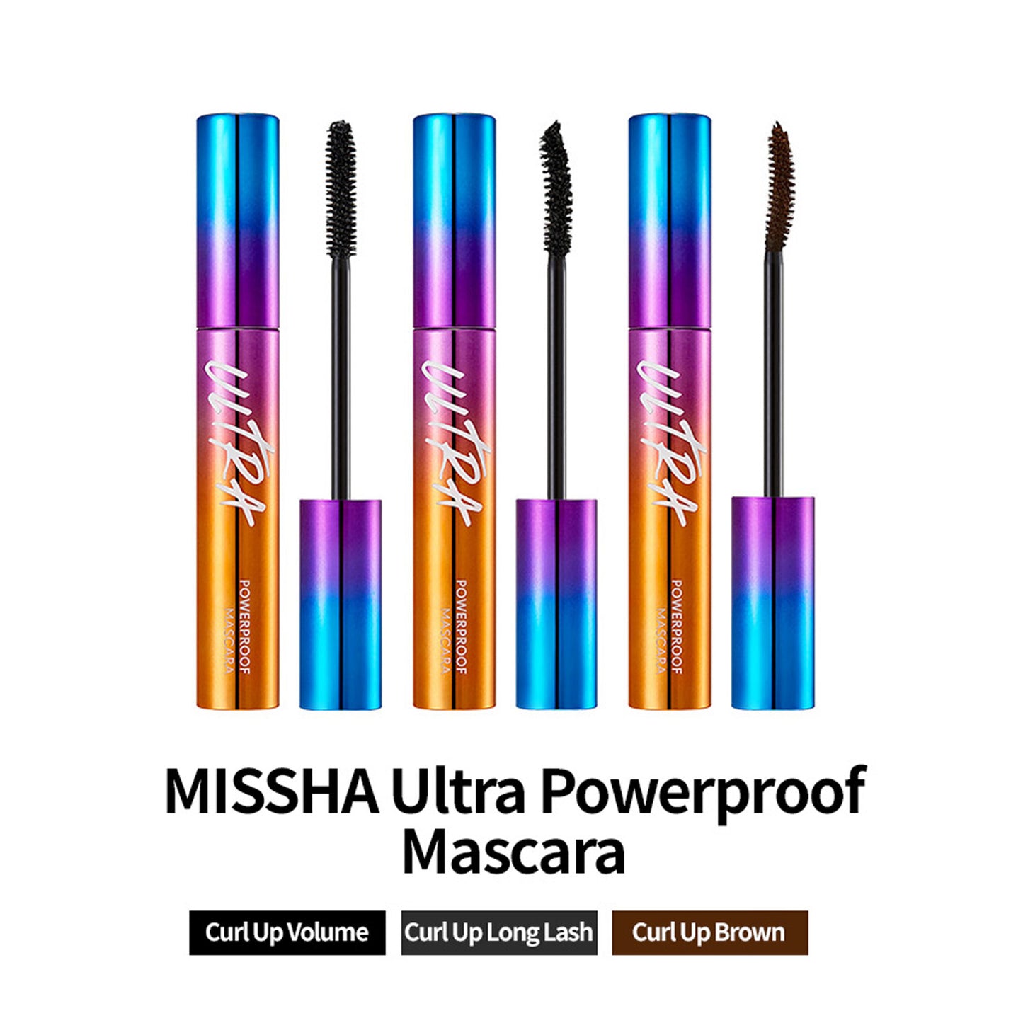 ***[Missha] Ultra Powerproof Mascara #Curl Up Brown