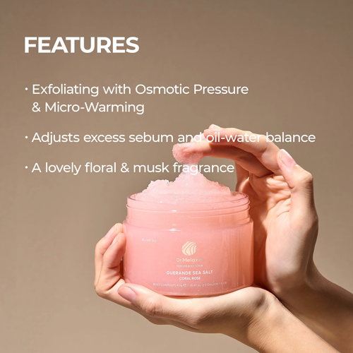 [Dr.Melaxin] Guerande Sea Salt Perfume Body Scrub 450ml #Coral Rose