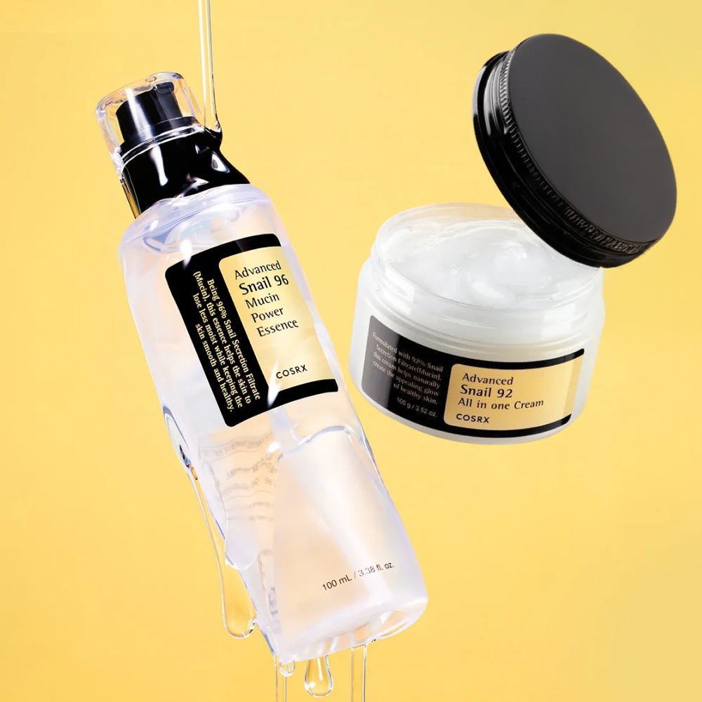 MOIDA SET [COSRX] Snail 96 Mucin Repair Care Routine for Damaged & Dehydrated Skin (Essence + Cream) *Special Price*