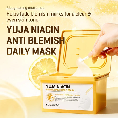 [SOMEBYMI] Yuja Niacin Anti-Blemish Daily Mask (30ea)