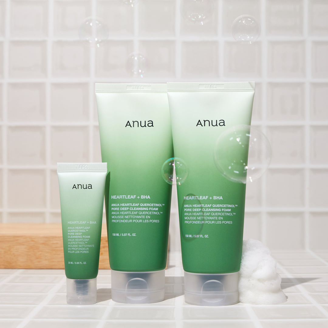 Exclusive Set [Anua] Heartleaf Pore Cleansing Foam Double Set (Free Gift : Mini Cleansing Foam)