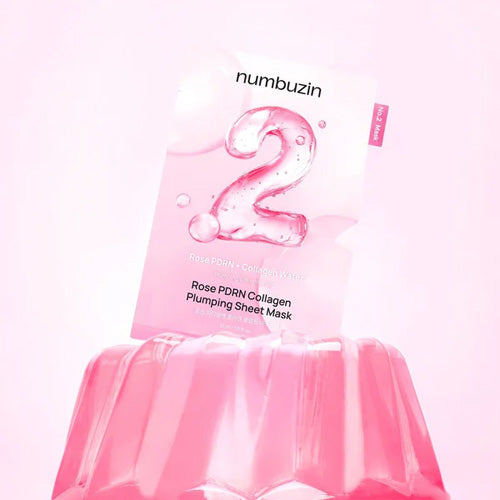 [Numbuzin] No.2 Rose PDRN Collagen Plumping Sheet Mask (5ea)