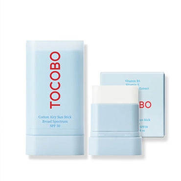 *Duo Pack* [TOCOBO] Cotton Airy Sun Stick Pack(Original + Mini) +Free Gift (1 Hair Scrunchie)