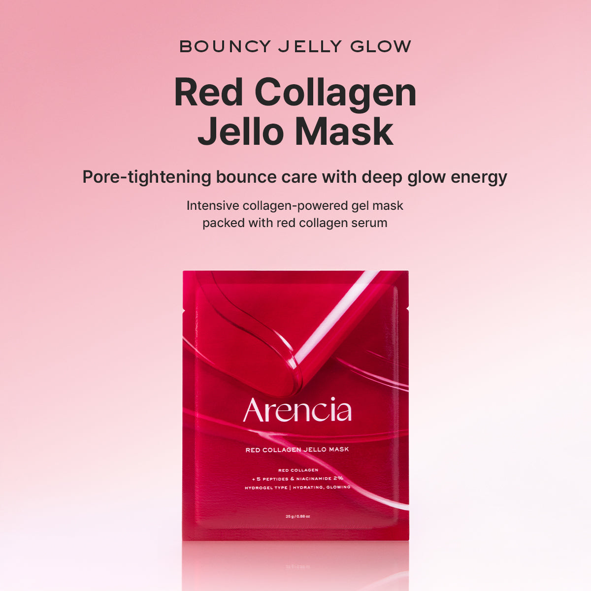 [ARENCIA] Red Collagen Jello Mask 25g (4ea)