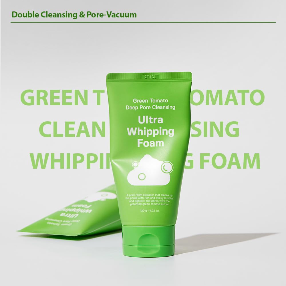 [SUNGBOON EDITOR] Green Tomato Deep Pore Cleansing Ultra Whipping Foam 120ml