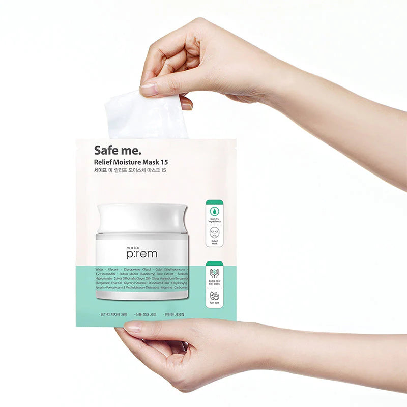 [make p:rem] Safe me Relief Moisture Mask 15 (1ea)