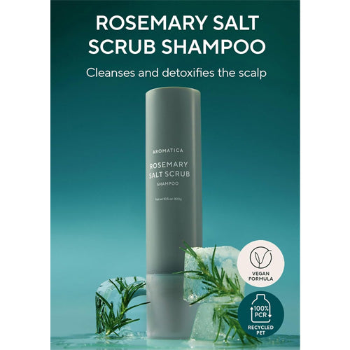 [aromatica] Rosemary Salt Scrub Shampoo 300ml