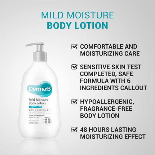 [Derma-B] Mild Moisture Body Lotion 400ml