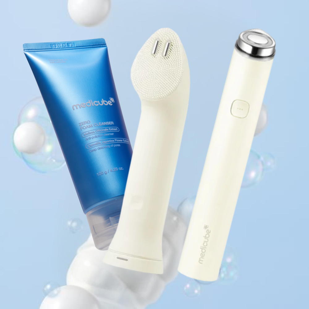 MOIDA SET [MEDICUBE] Pore Deep Cleansing Device Routine for Oily Skin (Cleansing Foam + Device + Cleanser Head) *Special Price*