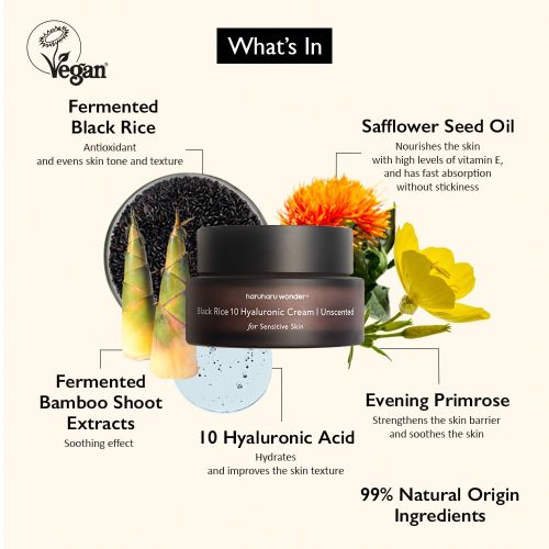 [haruharu wonder] *renewal* Wonder Black Rice Hyaluronic Cream 50ml (Unscented)