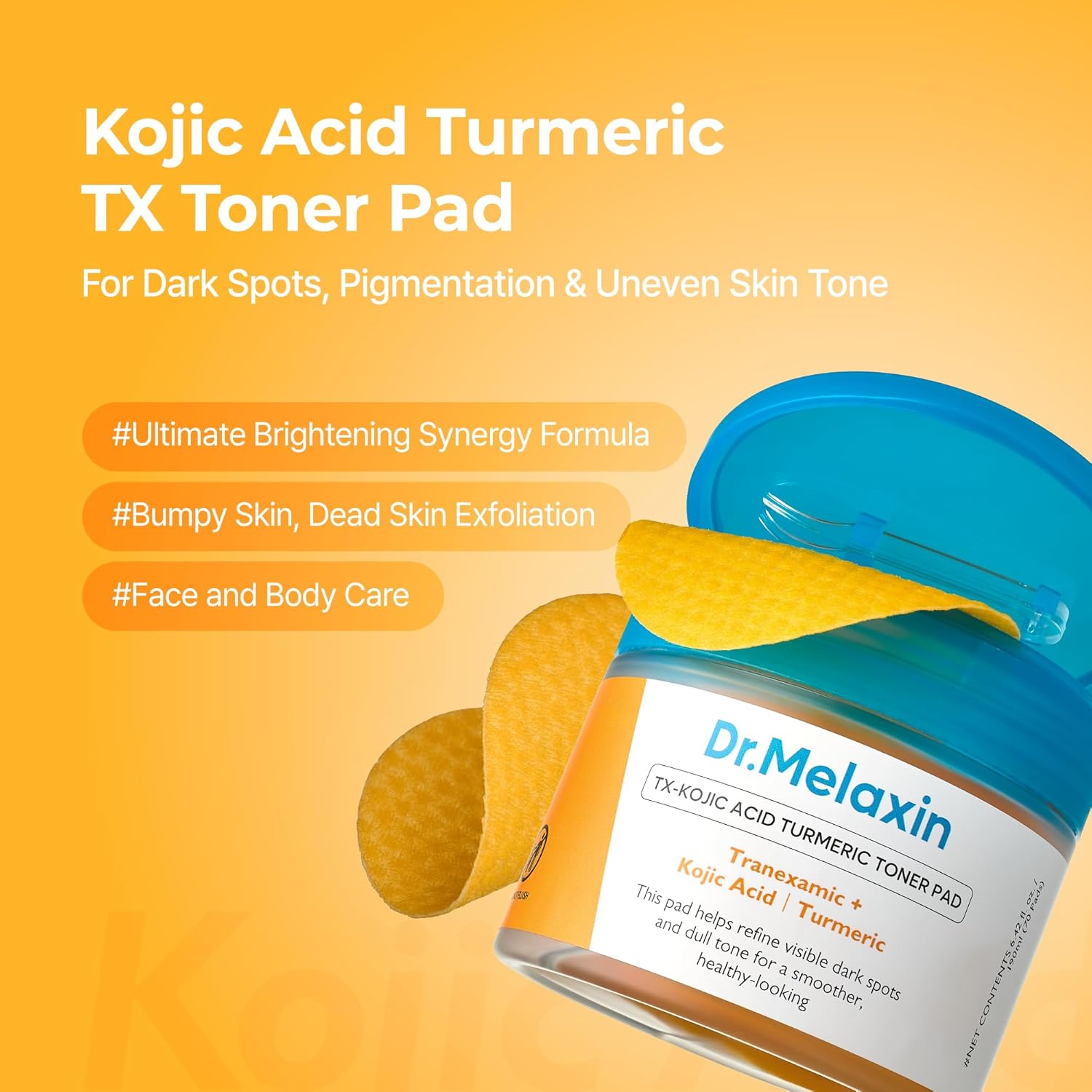 [Dr.Melaxin] TX Kojic Acid Turmeric Toner Pads 70ea
